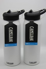 2-Pack CamelBak eddy+ Insulated Stainless Steel Water Bottle w/ Straw 32oz White