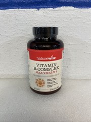 NatureWise Vitamin B Complex Max Vitality Capsules 360 Count 03/2027 New Sealed
