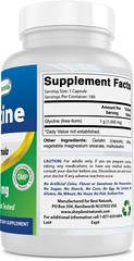 Best Naturals Glycine Supplement 1000 Mg for Energy Production, 180Count