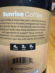 The Happy Co Elevacity Elevate Sunrise Coffee Low caffeine weight management