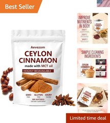 Ceylon Cinnamon 7,200Mg Equivalent | 300 Softgels with MCT Oil | Highly Bioavail