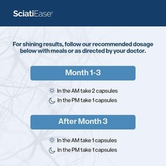 3 Pack SciatiEase Labs Sciati Ease Sciatic Nerve Formula 120 Cap NEW ! Exp 2027+