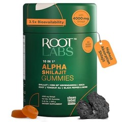 Alpha Gummies 10-in-1 Shilajit 4000 mg Sugar|Vegan Energy Stamina & Focus|Zero |