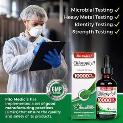 FITO MEDIC’S Lab | Liquid Chlorophyll | Chlorophyll Liquid Drops | 50 mg 200:1 R