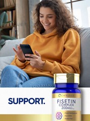 Fisetin Complex | 200mg | 90 Capsules | Non-GMO & Gluten Free | by Carlyle