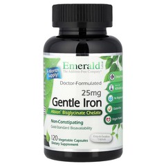 2 X Emerald Laboratories, Gentle Iron, 120 Vegetable Capsules