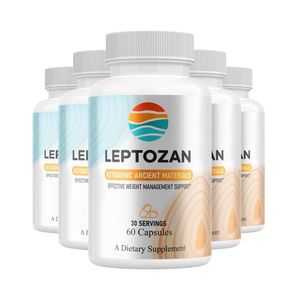 5-Pack Leptozan Capsules – Leptozen Keto Capsules for Weight Loss – 300 Capsules