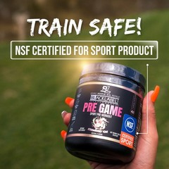Blacklabel PRE-Game NSF Certified for Sport Pre-Workout (Strawberry Kiwi) | C…
