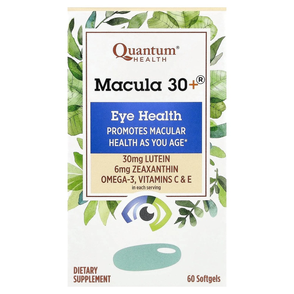 2 X Quantum Health, Macula 30+�, Eye Health, 60 Softgels