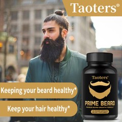 Premium Beard Growth Supplement Biotin 10,000mcg Collagen Capsules