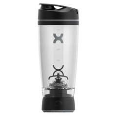 Electric Shaker Bottle – Black/Gray-20oz:BPA-Free, Blends, Includes Blending Cup