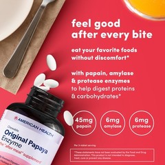 Chewable Papaya Enzyme 250 Tablets – Digestive Health, Natural Relief, Chewable