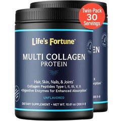 Life’s Fortune Multi Collagen Peptides Powder Drink Plus, for Women & Men Ty…