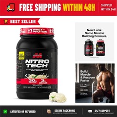 MuscleTech Nitro-Tech Whey Protein Powder Vanilla Cream 2.2 lb