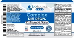 BioSource Labs Complex Diet Drops Full Strength Natural Weight Management Drops