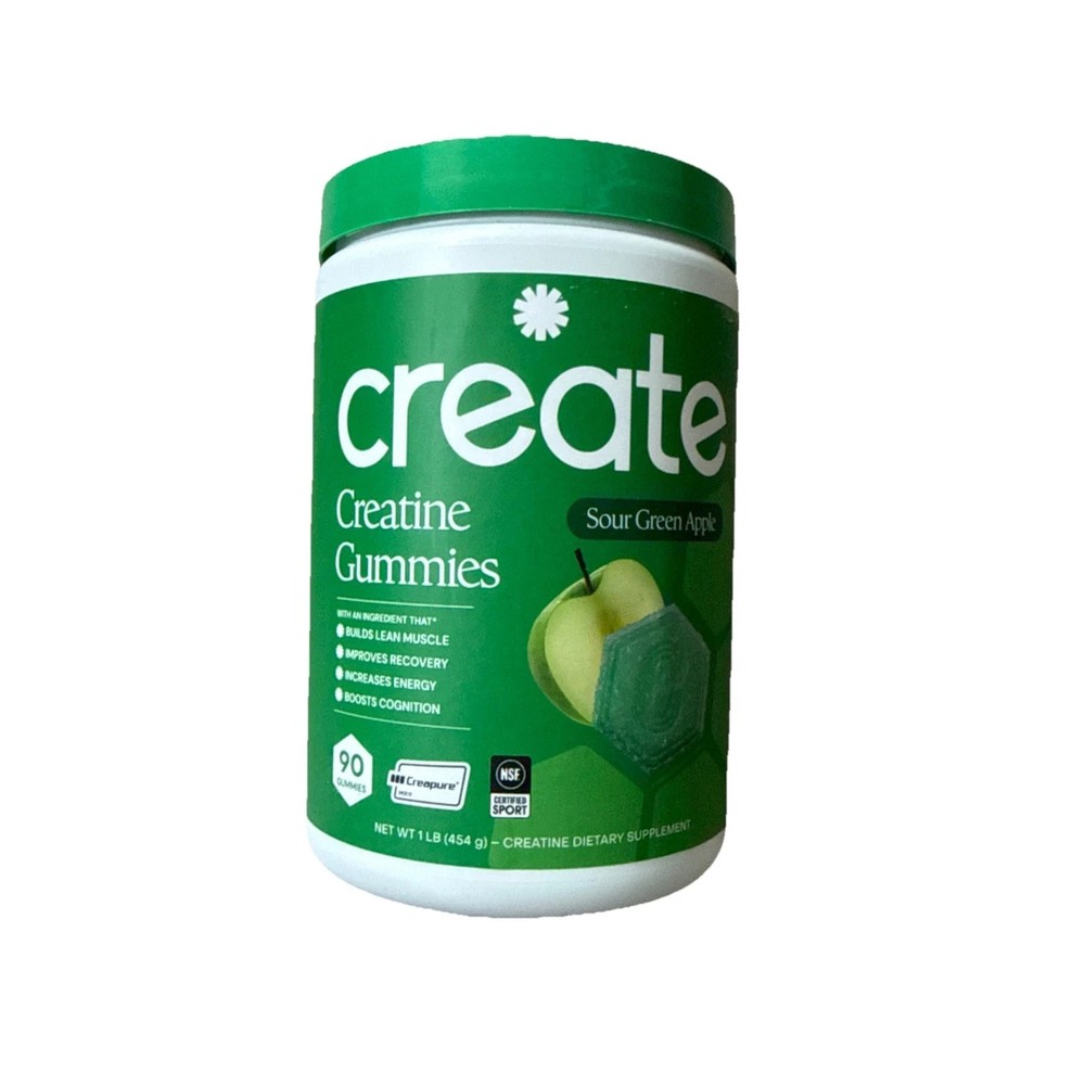 OPEN PACK & PARTIAL: Create Creatine Gummies, 36 gummies left, see description