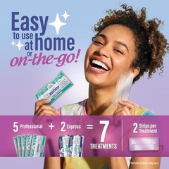 GuruNanda Teeth Whitening Strips-7-Day Treatment w/Non-Slip,Dry Strip Technology