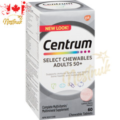 Centrum Select Chewables 50+ Multivitamin | 60 Tablets | Canada | Fresh Stock