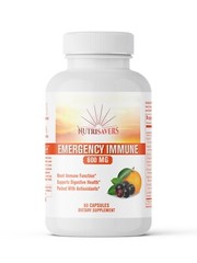 Rapid Immune Support Capsules – Vitamins C, D, Zinc, Elderberry – 60ct Pack of 3
