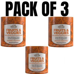 Fruits & Veggies Gummies – Mixed Fruit – 60 Gummies (Pack of 3)