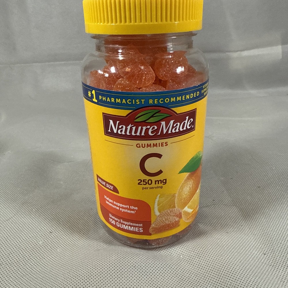 Nature Made Vitamin C 250mg Gummies, 150ct, EXP: OCTOBER 2026 V1