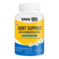 Tata 1mg Joint Support Advanced Tablet with Glucosamine, MSM & Chondroitin 60tab