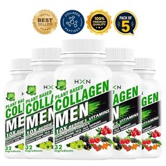 5 Pack H.XN Collagen Glutathione Tablets 60 Count