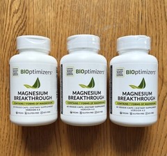 Bioptimizers Magnesium Breakthrough all 7 essential forms, 60 capsules – 3 set