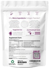 Micro Ingredients Multi Collagen Peptides Powder 16oz – Type I II III V X