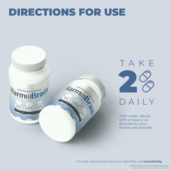 HarmoBrain Capsules – Harmo Brain Supplement for Memory, Focus & Energy – 2 Pack