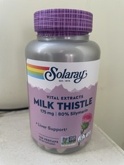 Milk Thistle Extract 175 mg By Solaray – 120 VegCaps- Exp 2029