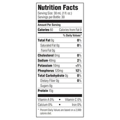 ProSource NoCarb Concentrate Collagen & Whey Protein Formula, 32-ounce Bottle