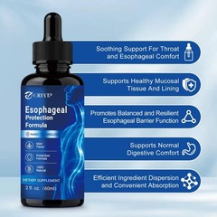 Esophageal Relief Drops – Slippery Elm, Zinc, L-Carnosine, Aloe Extract, Dairy F