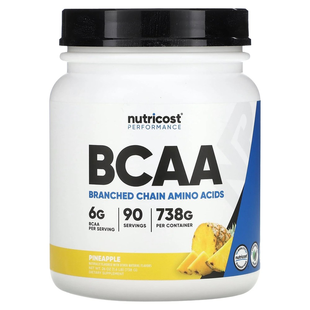 2 X Nutricost, Performance, BCAA, Pineapple, 1.6 lb (738 g)