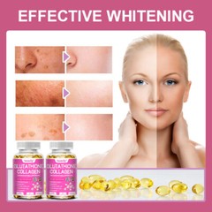 Glutathione + Collagen Complex 3500mg 120 Softgel Nourish Skin Anti-aging