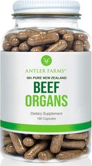 Nutrient-Dense Grass-Fed Beef Organs – 180 Capsules, Cold-Processed for Wellness