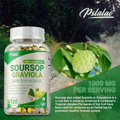 Soursop Graviola 120pcs – Increases Energy, Promotes Digestion and Cell Health
