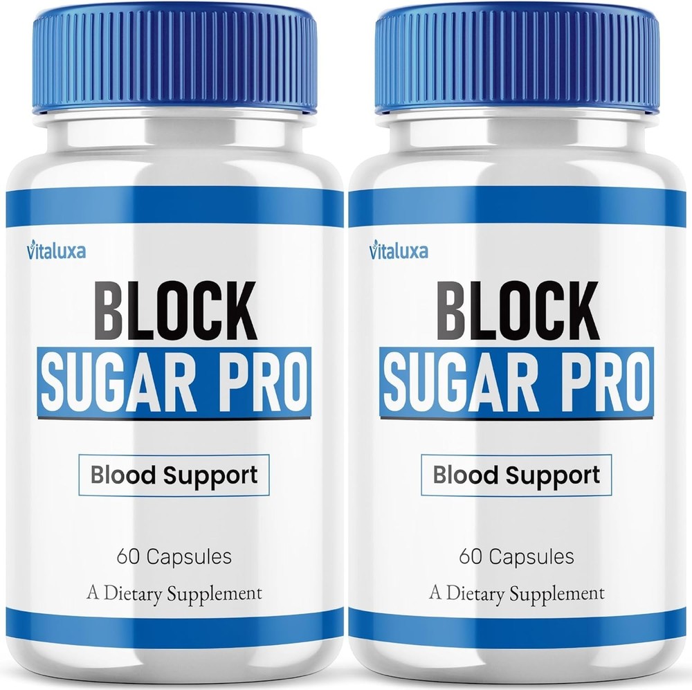 (2 Pack) Block Sugar Pro Capsules, Advanced Blood Support Formula (120 Capsules)