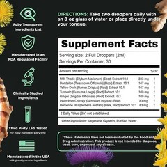 Super Liver Support with Milk Thistle-All Natural Liver Cleanse Detox&Repair Aid