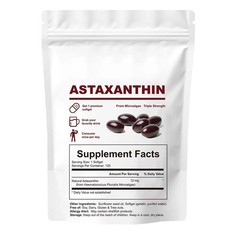 Astaxanthin 12mg Antioxidant Supplements Fresh Microalgae Eye Joint Skin Health