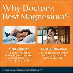 Doctor’S Best High Absorption Magnesium Glycinate Lysinate Supplement – 100% Che