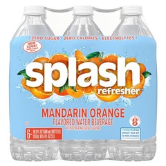 Splash Refresher Mandarin Orange Flavored 16.9 Fl Oz (Pack of 12),