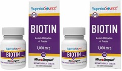 Biotin 1000 mcg Quick Dissolve Tablets – Supports Hair, Skin, Nails & Energy (2