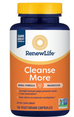 Cleanse More Overnight Formula | 100 Vegetarian Capsules | by Renew Life