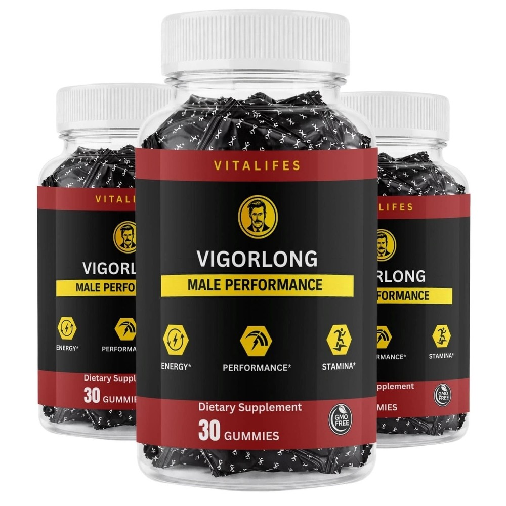 (3 Pack) VigorLong Gummies for Men – Vigor Long Male Gummies All-Natural 30Gummy