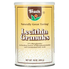 Fearn Natural Food Lecithin Granules 16 oz 454 g Kosher, Salt-Free, Sugar-Free