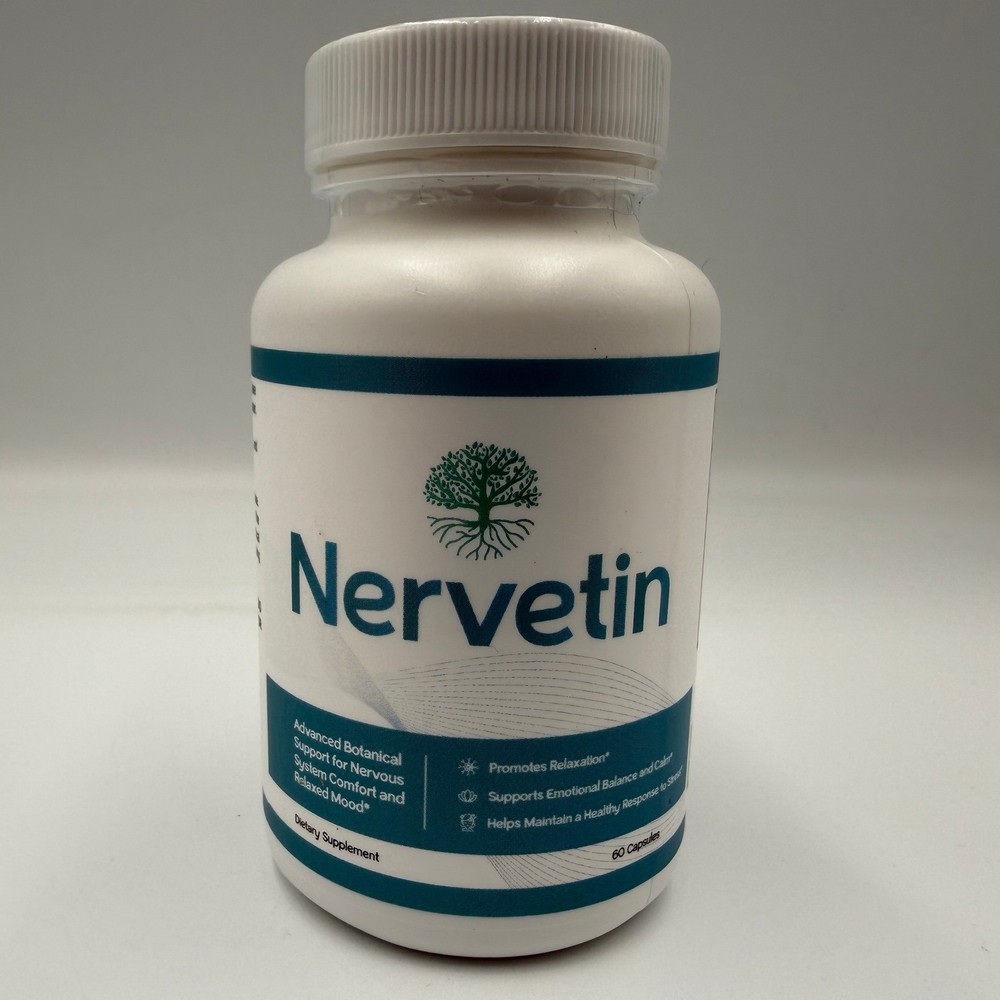 Nervetin Advance Botanical Support 60 Capsules Relaxation Stress Relief Exp 2027