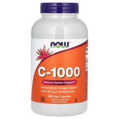 2 X NOW Foods, C-1000 with Bioflavonoids, 250 Veg Capsules
