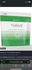Le-Vel Thrive Biotic Pre & Probiotic Gluten-Free 60 Capsules Digestive Support