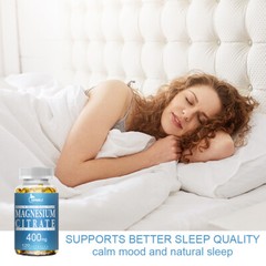 Magnesium Citrate Extra Strength 400mg 600mg- Chelated for Max Absorption 30day
